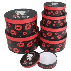 Betty Boop Round Boxes - Set/7