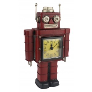 Red Robot Clock - 27cm