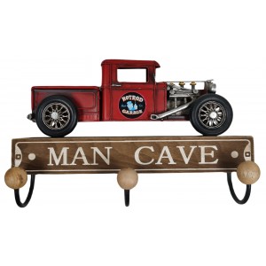 Man Cave Truck Hanger (3 Hooks) 29cm