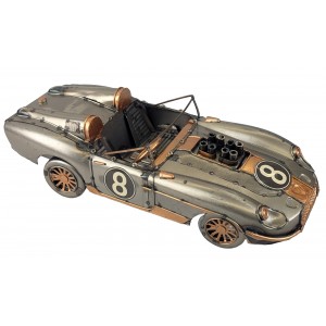 Racing Car - Polished Metal 31cm