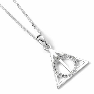 Official Harry Potter Deathly Hallows Necklace Embellished with Crystals
