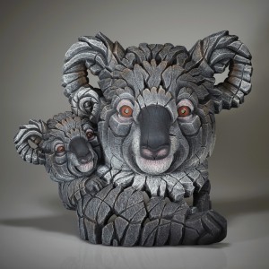 Koala and Joey Bust - Grey - 40.4cm