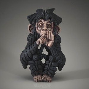 Baby Chimpanzee - Speak No Evil - Black - 21cm