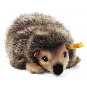 Steiff Joggi Hedgehog - Mottled Brown - Soft Woven Fur - 16cm - 070792