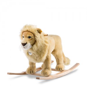 Steiff Leo Riding Lion - Golden Blond - Soft Woven Fur - 70cm - 048982