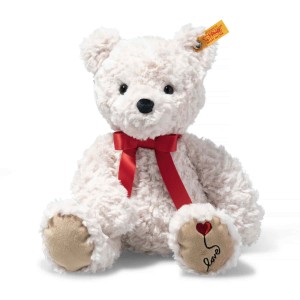 Soft Cuddly Friends Jimmy Teddy Bear - Love Paw - 30cm - White