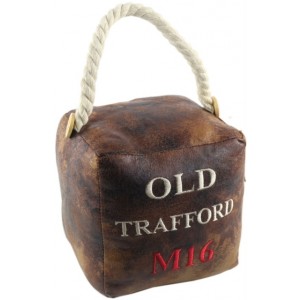 Square Faux Leather 'Old Trafford M16' Doorstop 