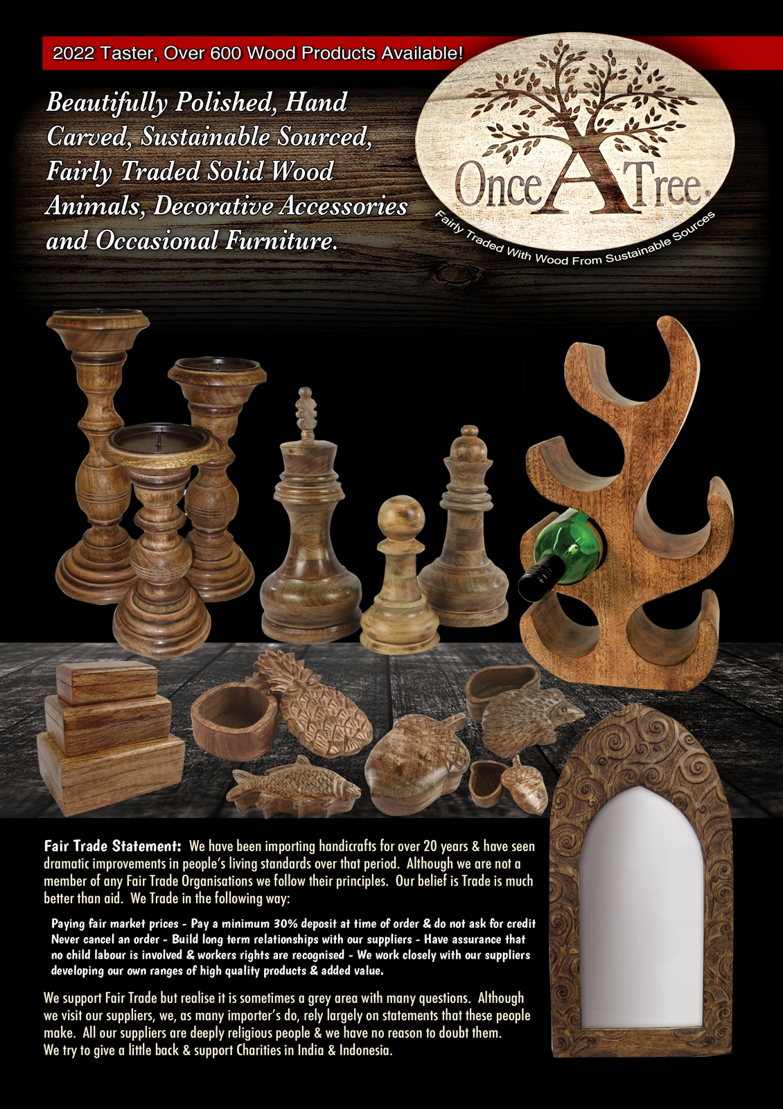 Once A Tree Home Accessories Catalogue Front Cover